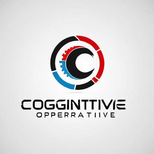 AI Design for a logo for a dissident, dynamic modern company called "cognitive operative"