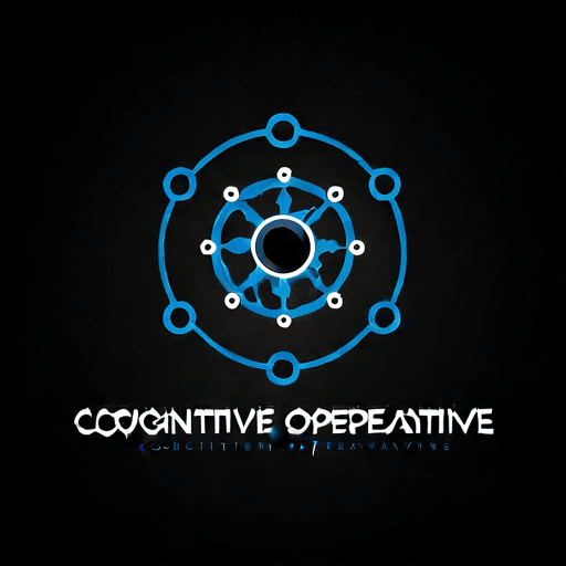 AI Design for a logo for a dissident, dynamic modern company called "cognitive operative"