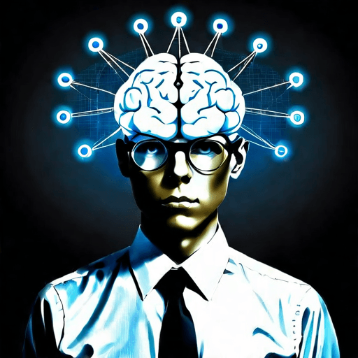 AI Design for a logo for a dissident, dynamic modern company called "cognitive operative"