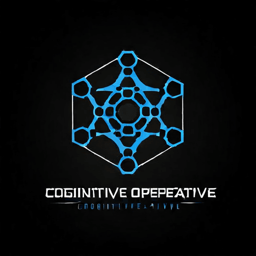AI Design for a logo for a dissident, dynamic modern company called "cognitive operative"