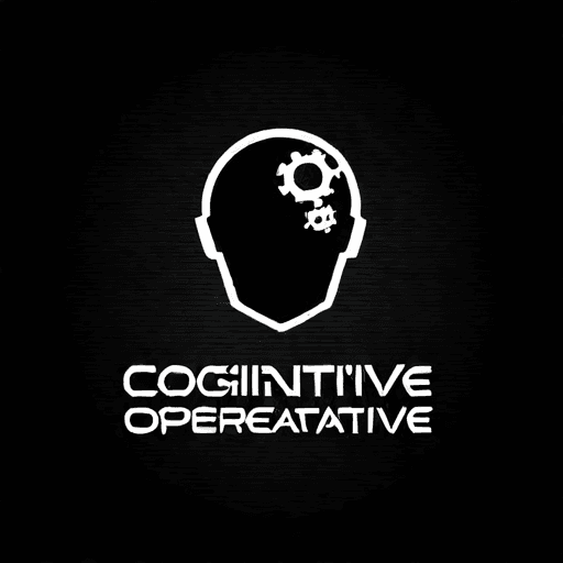 AI Design for a logo for a dissident, dynamic modern company called "cognitive operative"