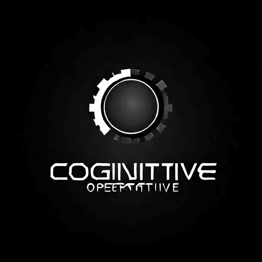 AI Design for a logo for a dissident, dynamic modern company called "cognitive operative"