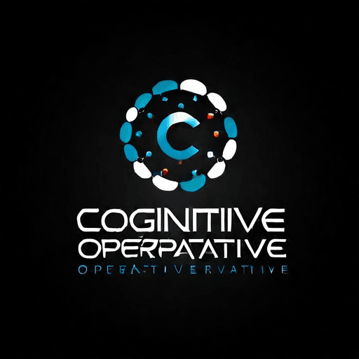 AI Design for a logo for a dissident, dynamic modern company called "cognitive operative"