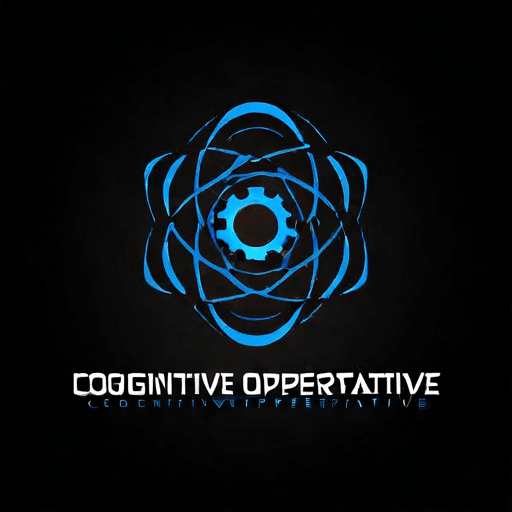 AI Design for a logo for a dissident, dynamic modern company called "cognitive operative"