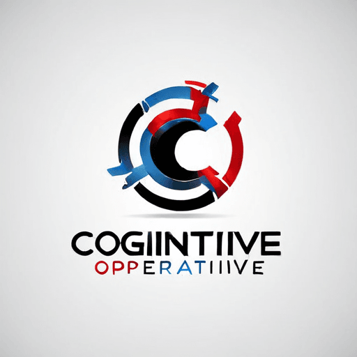 AI Design for a logo for a dissident, dynamic modern company called "cognitive operative"