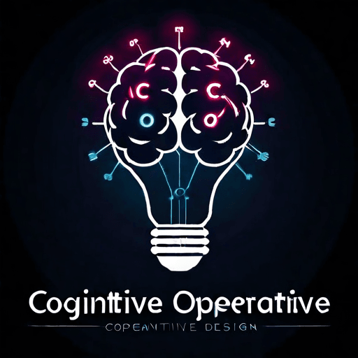 AI Design for a logo for a dissident, dynamic modern company called "cognitive operative"