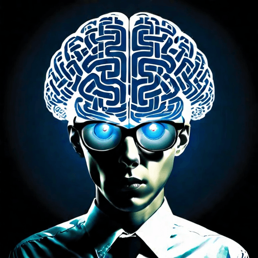 AI Design for a logo for a dissident, dynamic modern company called "cognitive operative"