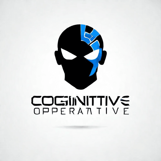 AI Design for a logo for a dissident, dynamic modern company called "cognitive operative"