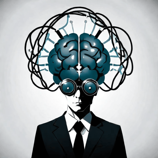 AI Design for a logo for a dissident, dynamic modern company called "cognitive operative"