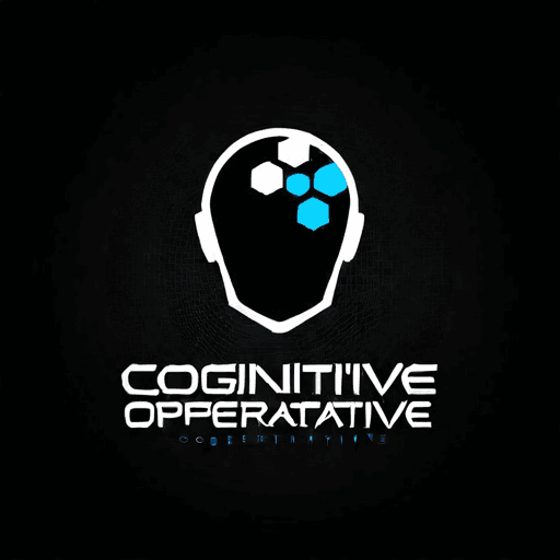 AI Design for a logo for a dissident, dynamic modern company called "cognitive operative"