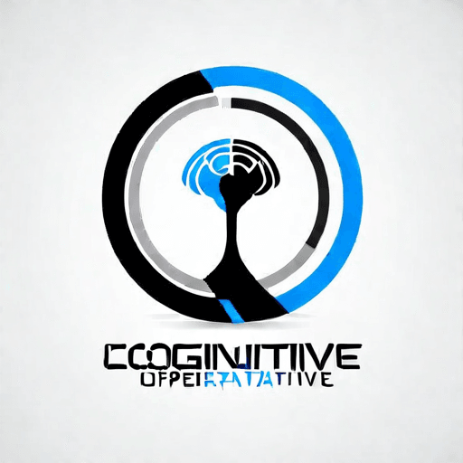 AI Design for a logo for a dissident, dynamic modern company called "cognitive operative"
