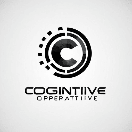 AI Design for a logo for a dissident, dynamic modern company called "cognitive operative"