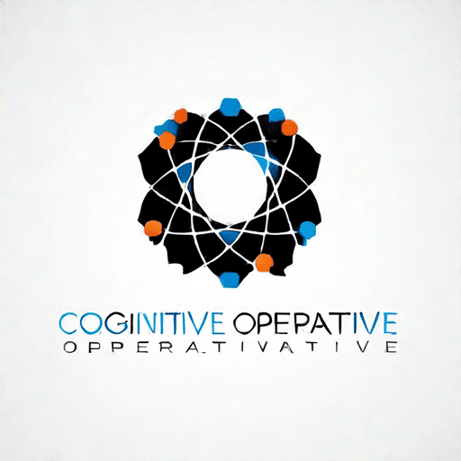 AI Design for a logo for a dissident, dynamic modern company called "cognitive operative"