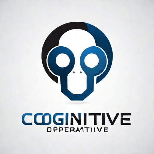 AI Design for a logo for a dissident, dynamic modern company called "cognitive operative"