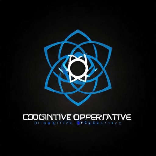 AI Design for a logo for a dissident, dynamic modern company called "cognitive operative"