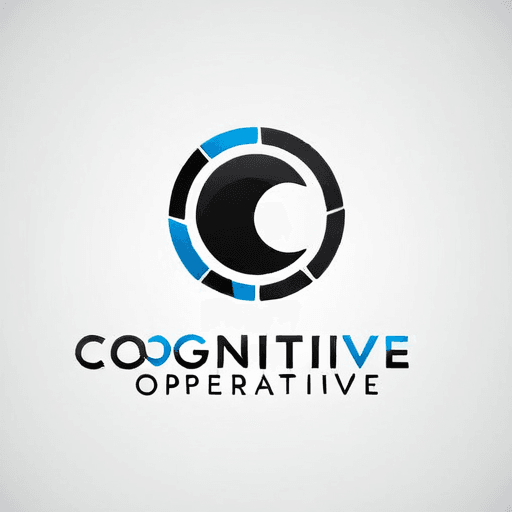 AI Design for a logo for a dissident, dynamic modern company called "cognitive operative"