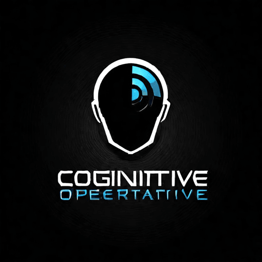 AI Design for a logo for a dissident, dynamic modern company called "cognitive operative"