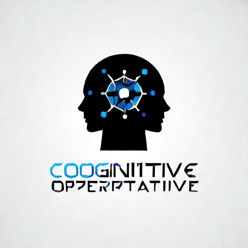 AI Design for a logo for a dissident, dynamic modern company called "cognitive operative"