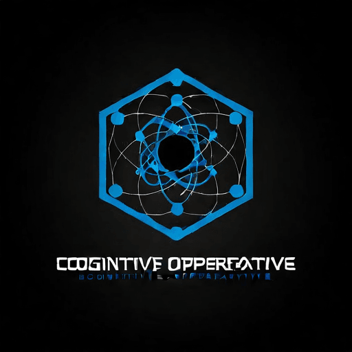 AI Design for a logo for a dissident, dynamic modern company called "cognitive operative"