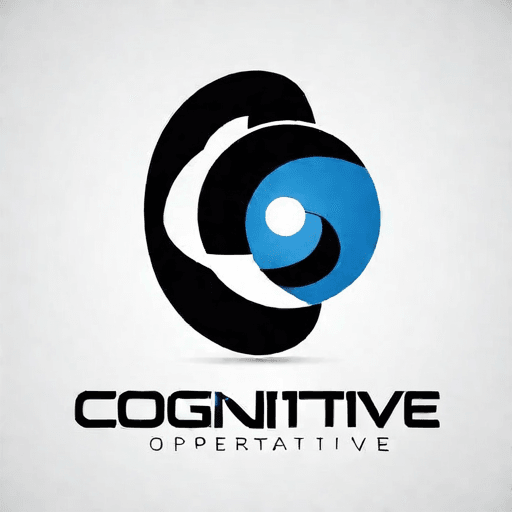 AI Design for a logo for a dissident, dynamic modern company called "cognitive operative"