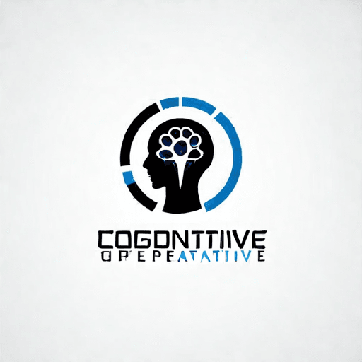 AI Design for a logo for a dissident, dynamic modern company called "cognitive operative"