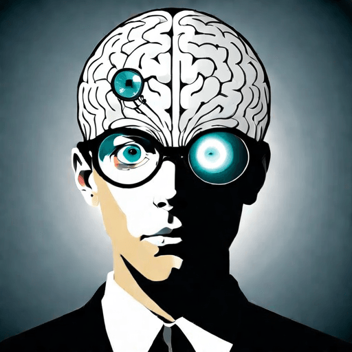 AI Design for a logo for a dissident, dynamic modern company called "cognitive operative"