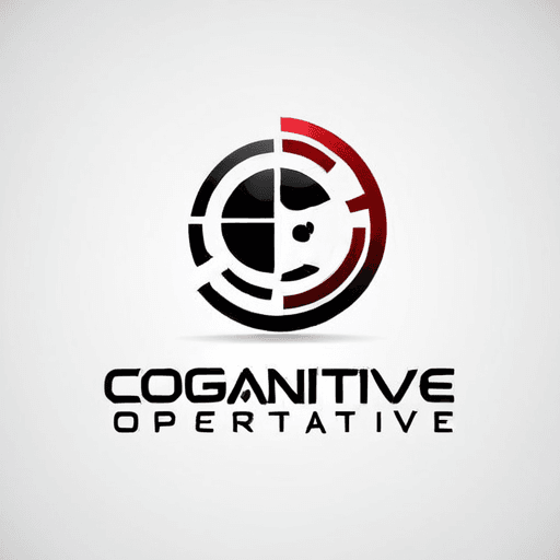 AI Design for a logo for a dissident, dynamic modern company called "cognitive operative"