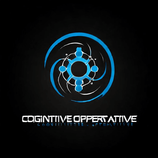 AI Design for a logo for a dissident, dynamic modern company called "cognitive operative"