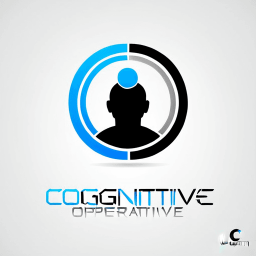 AI Design for a logo for a dissident, dynamic modern company called "cognitive operative"