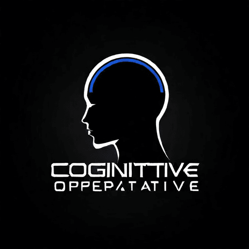 AI Design for a logo for a dissident, dynamic modern company called "cognitive operative"
