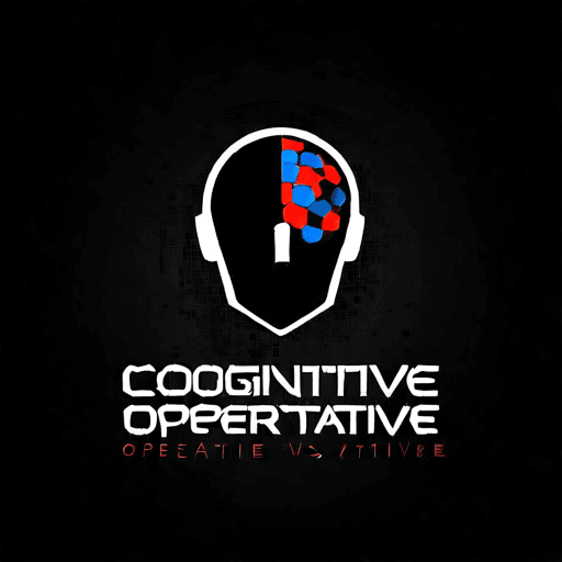 AI Design for a logo for a dissident, dynamic modern company called "cognitive operative"