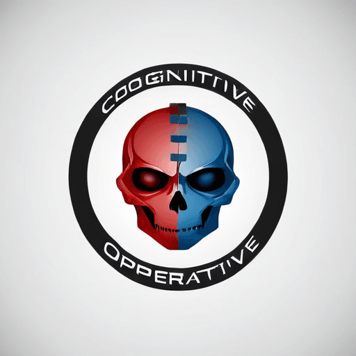 AI Design for a logo for a dissident, dynamic modern company called "cognitive operative"