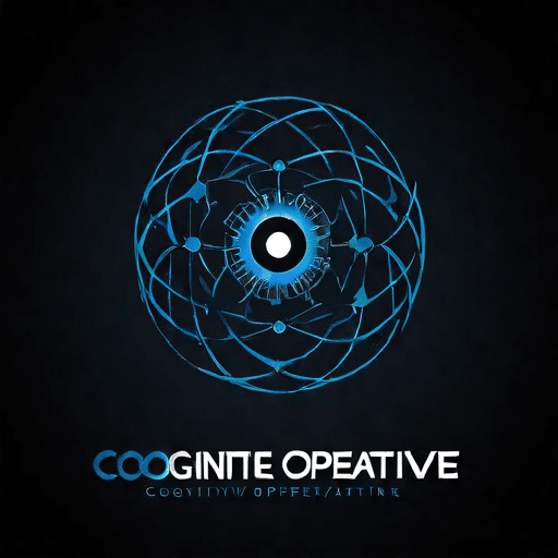 AI Design for a logo for a dissident, dynamic modern company called "cognitive operative"