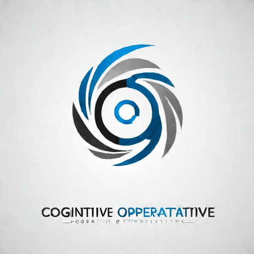 AI Design for a logo for a dissident, dynamic modern company called "cognitive operative"
