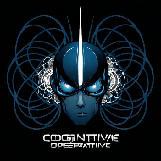 AI Design for a logo for a dissident, dynamic modern company called "cognitive operative"