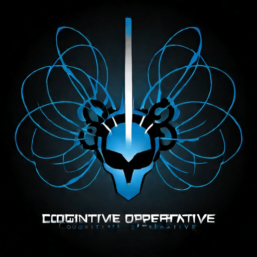 AI Design for a logo for a dissident, dynamic modern company called "cognitive operative"