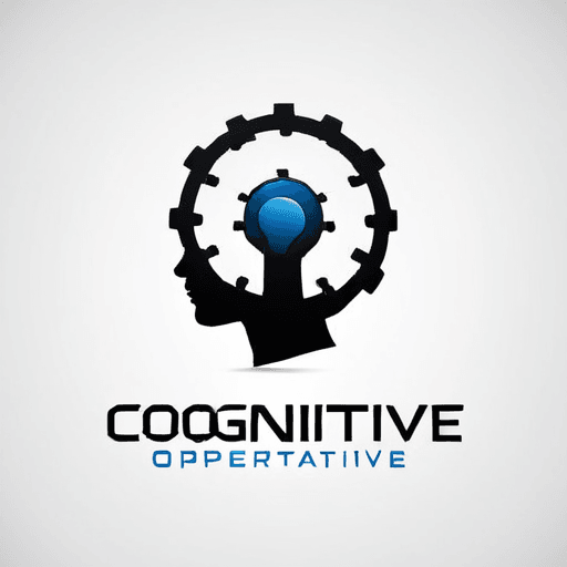 AI Design for a logo for a dissident, dynamic modern company called "cognitive operative"