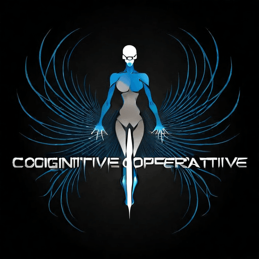 AI Design for a logo for a dissident, dynamic modern company called "cognitive operative"