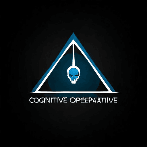AI Design for a logo for a dissident, dynamic modern company called "cognitive operative"