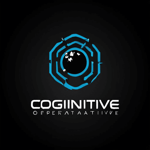 AI Design for a logo for a dissident, dynamic modern company called "cognitive operative"