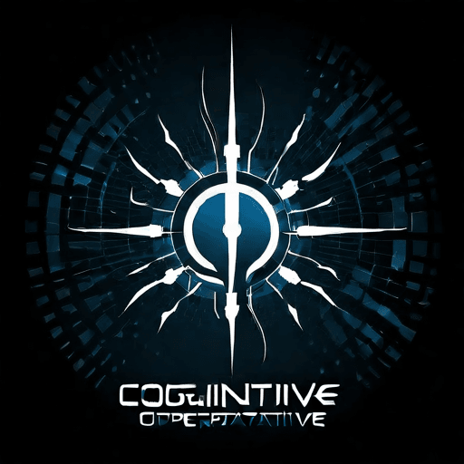 AI Design for a logo for a dissident, dynamic modern company called "cognitive operative"