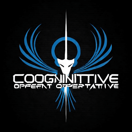 AI Design for a logo for a dissident, dynamic modern company called "cognitive operative"