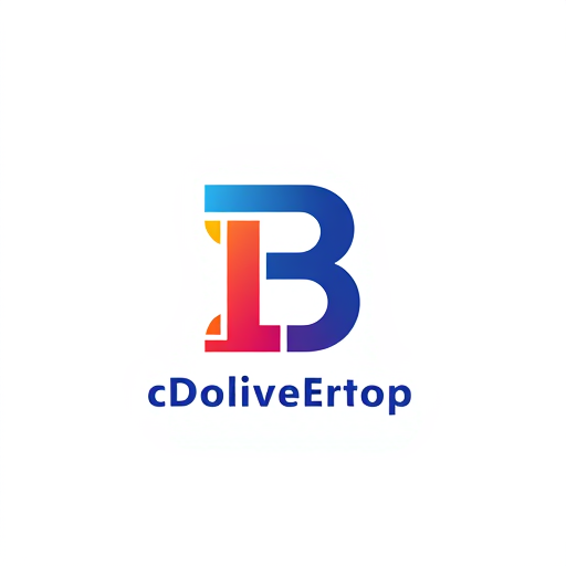 AI Design for all in delivery system start with B letter with symbolism with multi color