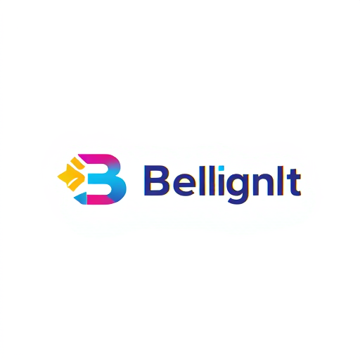 AI Design for all in delivery system start with B letter with symbolism with multi color