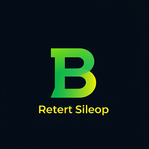 AI Design for all in delivery system start with B letter with symbolism meaning with the color combination of bright green, ddeep blue, and sunny yellow