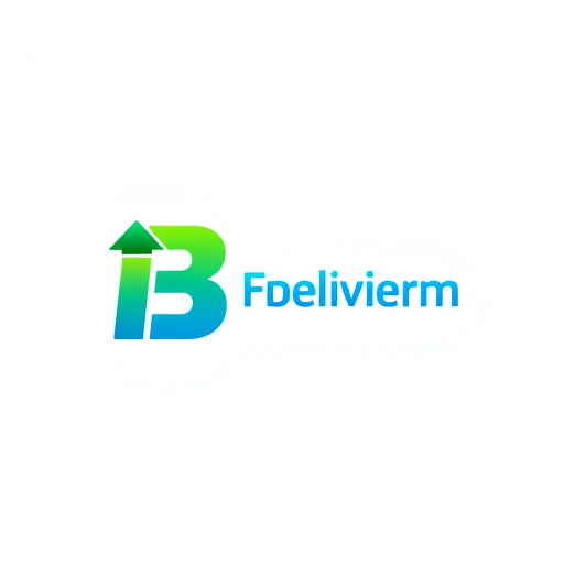 AI Design for all in delivery system start with B letter with symbolism meaning with the color combination of bright green, ddeep blue, and sunny yellow