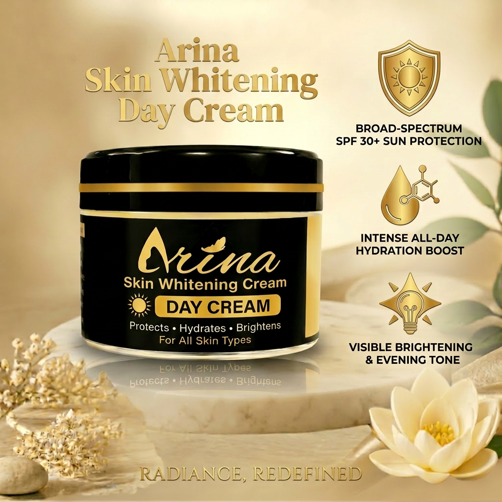 use text headline Arina Skin Whitening Day Cream