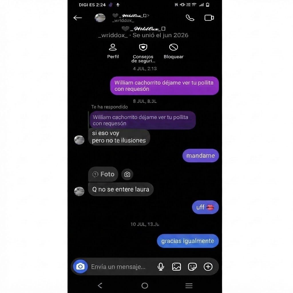 AI Design for cambia el mensaje de instagram que esta en el chat de color gris, el que dice "vete a la mierda" por los 3 mensajes que estan en la foto 2. Luego de que remplaces todo sin cambiar ni la tipografia ni nada de la imagen, haz que el mensaje que dice "gracias igualmente" diga "uff" y añadele un emoji de labio mordiendose. Que sea todo en una misma imagen, del mismo tamaño que los mensajes de instagram normales, y añadele lo que te dije antes, y no quites ningun mensaje, solo los que te puse. Cambia el "vete a la mierda" por un mensaje que diga "vale" y luego cambia el mensaje que dice "te gusta?" por un "mandame".