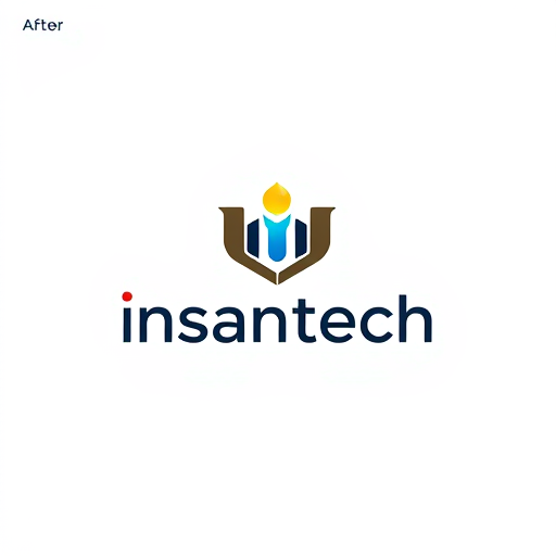 AI Design for Remove background ai app , make it before after app ,with text "Insantech, Remove background photo"