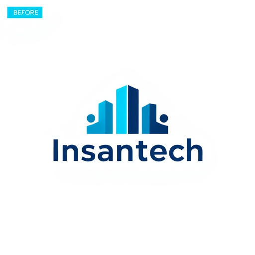 AI Design for Remove background ai app , make it before after app with people logo,,with text "Insantech, Remove background photo"